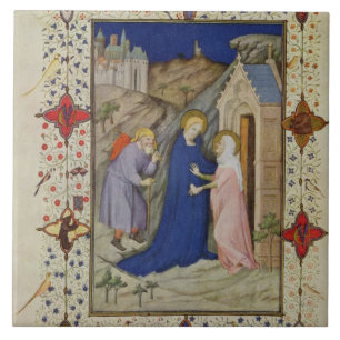 Azulejo De Cerâmica MS 11060-11061 horas de Notre Dame: Laudes, o Vi