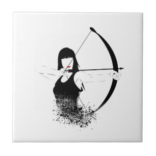 Azulejo De Cerâmica Mulher Archer