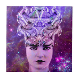 Azulejo De Cerâmica Mulher Cobra Medusa