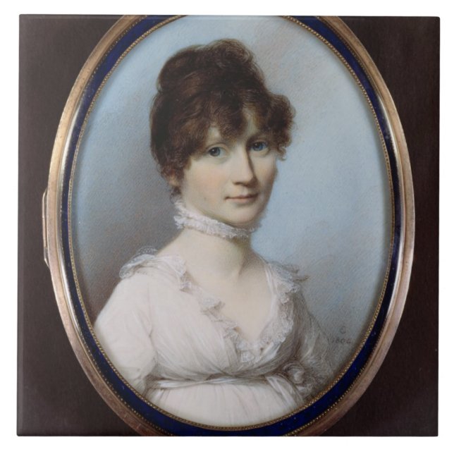 Azulejo De Cerâmica Mulher desconhecida (Frente)