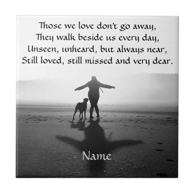 Azulejo De Cerâmica Mulher e cão - únicas no mundo (Frente)