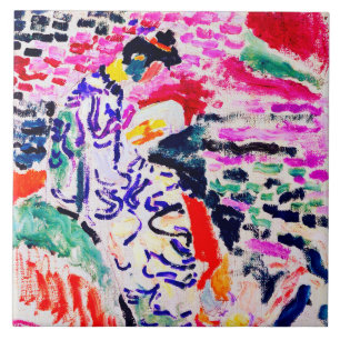 Azulejo De Cerâmica Mulher japonesa ao lado da água, Matisse