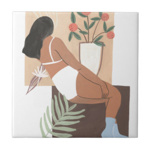 Azulejo De Cerâmica Mulher solta