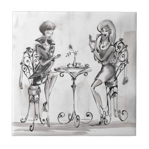 Azulejo De Cerâmica Mulheres