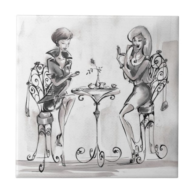 Azulejo De Cerâmica Mulheres (Frente)