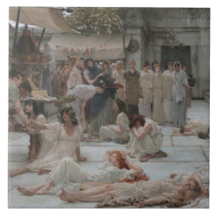 Azulejo De Cerâmica Mulheres de Amphissa (Grécia Antiga)