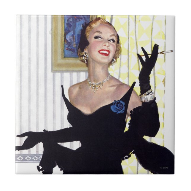 Azulejo De Cerâmica Mulheres Inteligentes São Perigosas Demais (Frente)