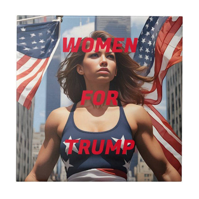 AZULEJO DE CERÂMICA  MULHERES PARA TRUMP (Frente)