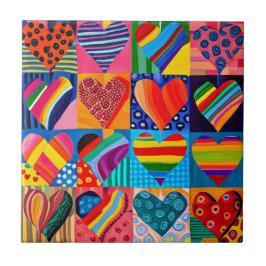 Azulejo De Cerâmica Multicoração vibrante