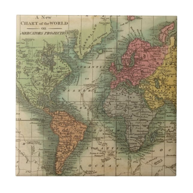 Azulejo De Cerâmica Mundo 4 (Frente)