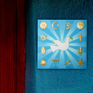 Azulejo De Cerâmica Mundo da Paz