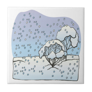 Azulejo De Cerâmica Mundo do inverno