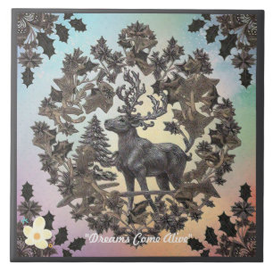 Azulejo De Cerâmica "Mundo Fantástico"