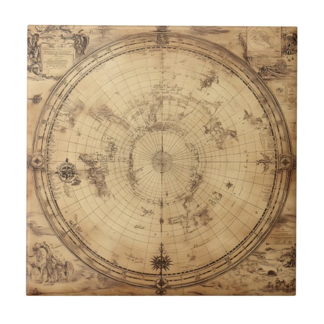 Azulejo De Cerâmica Mundo Rustic Vintage (4) (Frente)