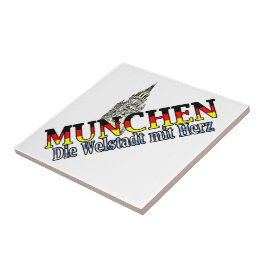 Azulejo De Cerâmica Munique Bavaria Alemanha Deutchland Munique