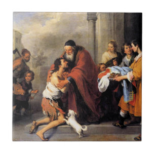 Azulejo De Cerâmica Murillo -- Regresso do Filho Pródigo