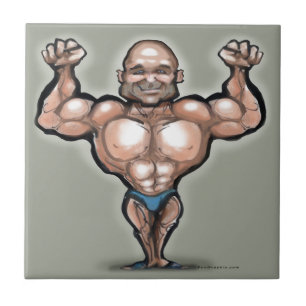 Azulejo De Cerâmica Muscle Dude