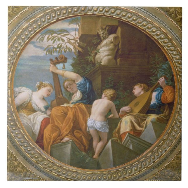 Azulejo De Cerâmica Música (Frente)