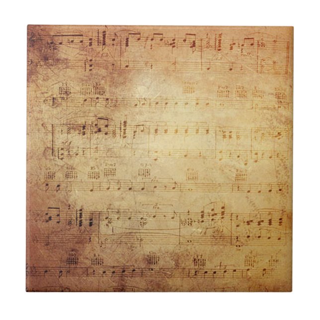 Azulejo De Cerâmica Música antiga (Frente)