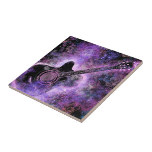 Azulejo De Cerâmica Música Romântica De Violão - Mágica Melodia -