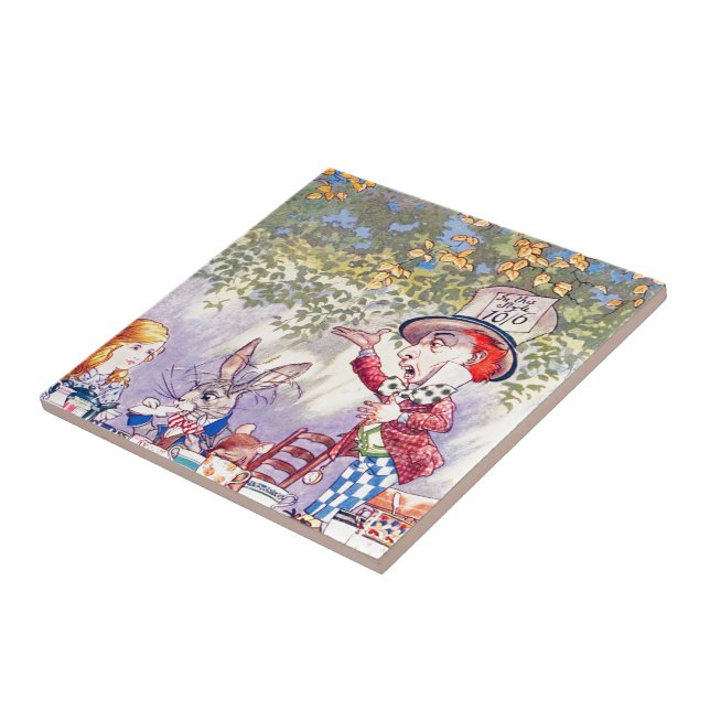 Azulejo De Cerâmica Músicas de Alice: Uma festa do chá louco (Lateral)
