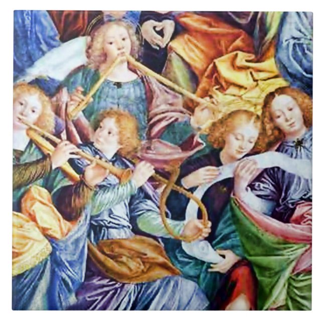 Azulejo De Cerâmica Músicos em concerto (Frente)