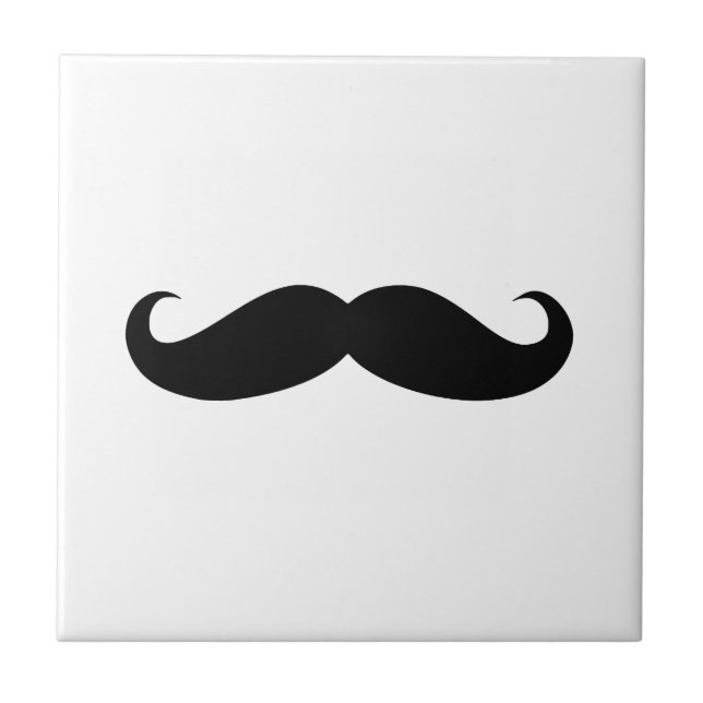 Azulejo De Cerâmica Mustache Disfarça Engraçado (Frente)
