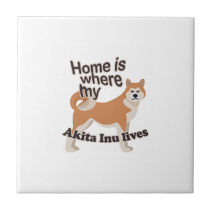 Azulejo De Cerâmica My Akita Inu
