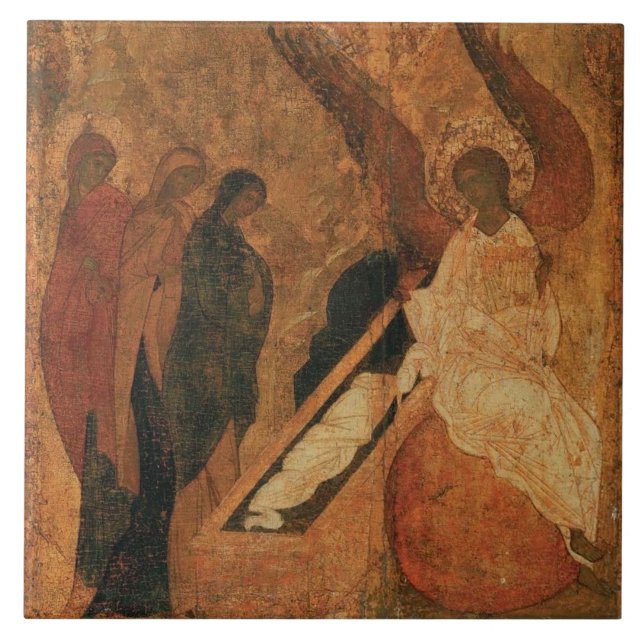 Azulejo De Cerâmica Myrrhbearing women ceramic tile (Frente)