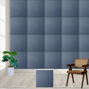 Azulejo De Cerâmica Nº 9 Textura de burlap azul rustica - Na moda e du