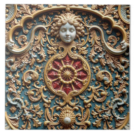 Azulejo De Cerâmica Na Casa do Sono Radiante