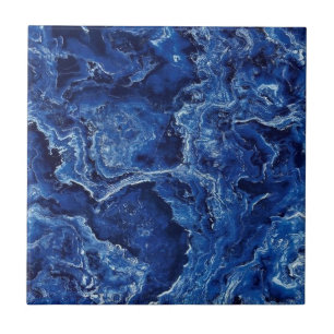 Azulejo De Cerâmica Na moda de Elegante Moderno de Marble Stone Azul