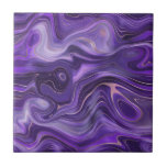 Azulejo De Cerâmica Na moda Funky Groovy Curvas Roxas Marble 1-6<br><div class="desc">Está querendo ser um pouco diferente e original? Este moderno azulejo cerâmico roxo, roxo, roxo, de impressão, é exatamente o que você precisa. Disponível em dois tamanhos 4, 25 x 4, 25 e 6 x 6 polegadas. Por favor, note que este é um impressão de cor plana e não é...</div>