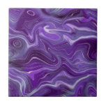 Azulejo De Cerâmica Na moda Funky Groovy Curvas Roxas Marble 4-6<br><div class="desc">Está querendo ser um pouco diferente e original? Este moderno azulejo cerâmico roxo, roxo, roxo, de impressão, é exatamente o que você precisa. Disponível em dois tamanhos 4, 25 x 4, 25 e 6 x 6 polegadas. Por favor, note que este é um impressão de cor plana e não é...</div>