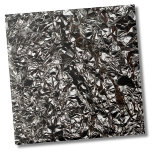 Azulejo De Cerâmica Na moda Silver Folha Metálica Backsplash<br><div class="desc">Na moda Glam Cinza Metálica Única Metálica Negra Folha de Fundo azulejo cerâmico. Essa impressão de folha de alumínio legal e rugosa quase parece uma pedra drogada ou algo muito mais glamouroso. Eu acho que isso faria uma incrivel reviravolta com um pouco de brilho e um pouco de toque industrial....</div>