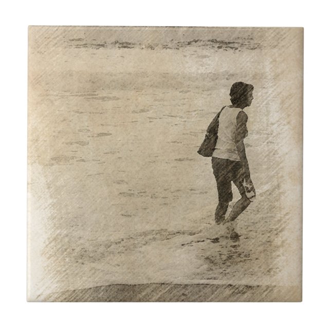 Azulejo De Cerâmica na praia de Ipanema (Frente)