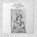 Azulejo De Cerâmica Não me faça usar a minha voz da Ópera<br><div class="desc">Cantora de ópera Vintage</div>