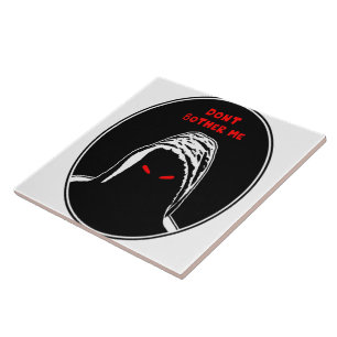 Azulejo De Cerâmica Não me incomode com a ilustração do conceito