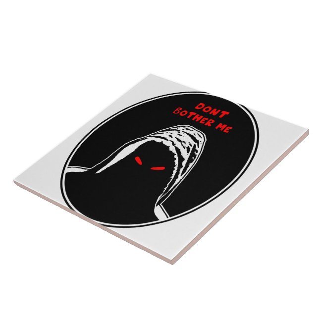 Azulejo De Cerâmica Não me incomode com a ilustração do conceito (Lateral)