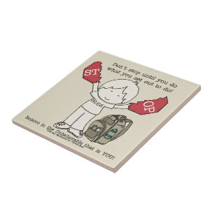 Azulejo De Cerâmica Não Parar