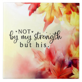 Azulejo De Cerâmica Não pela minha força, mas pela sua citação de Bíbl