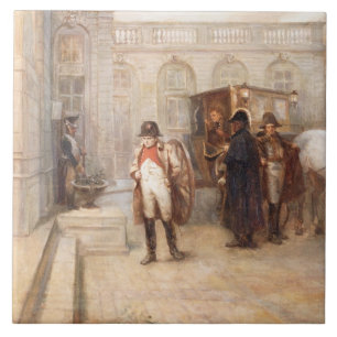 Azulejo De Cerâmica Napoleon após Waterloo (óleo em canvas)