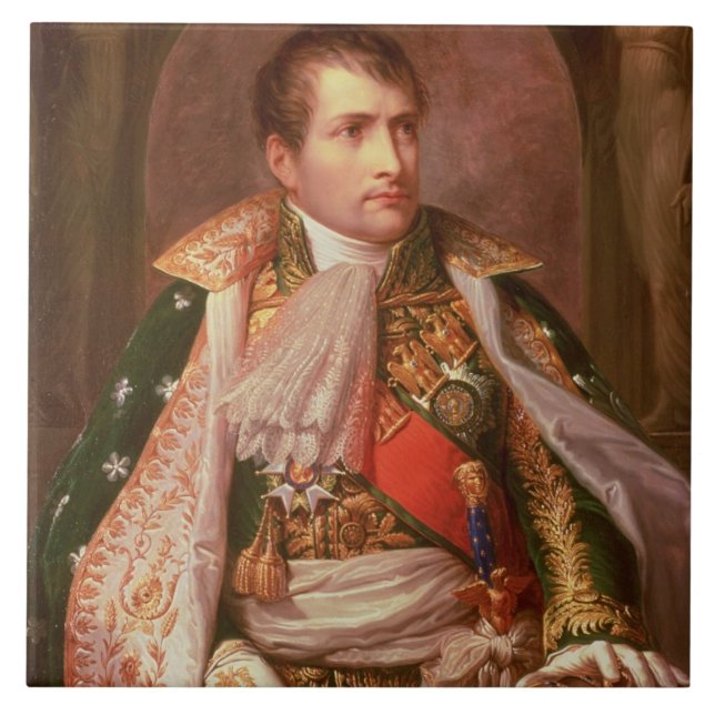 Azulejo De Cerâmica Napoleon Bonaparte (1769-1821), como o rei de (Frente)