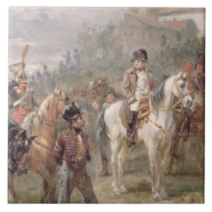 Azulejo De Cerâmica Napoleon e suas tropas (óleo no painel) (par de 1