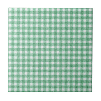 Azulejo De Cerâmica Nappy Mint Green Gingham