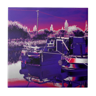 AZULEJO DE CERÂMICA NARROWBOATS CANAIS