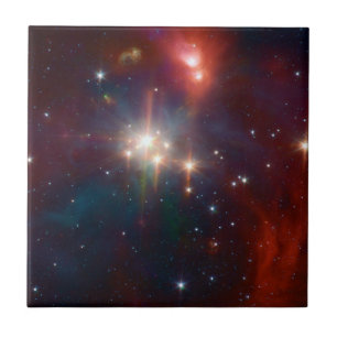 Azulejo De Cerâmica NASA infravermelha do conjunto de estrela do