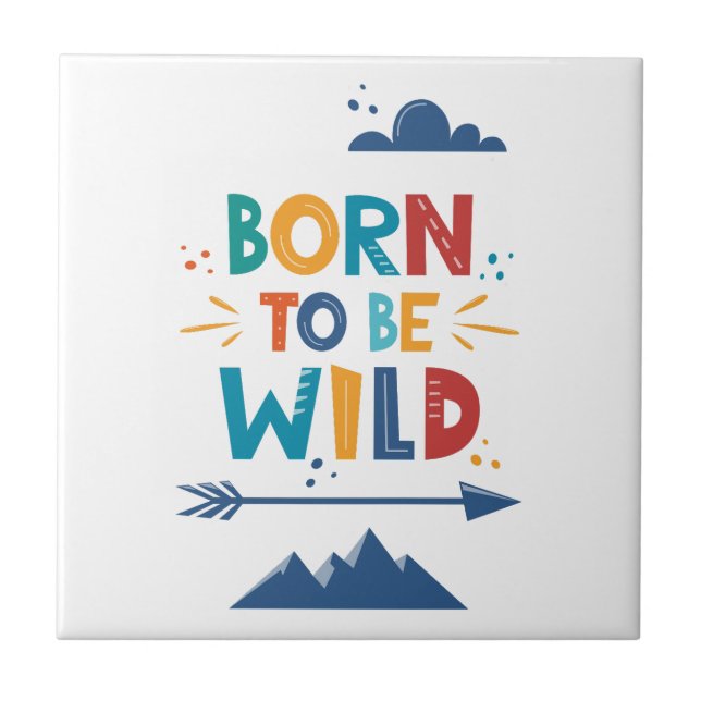 Azulejo De Cerâmica Nascer A Ser Selvagem (Frente)