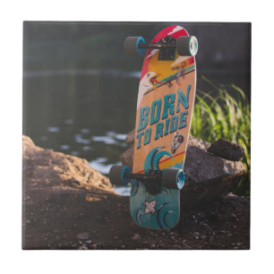 Azulejo De Cerâmica Nascer De Skate Para Ir