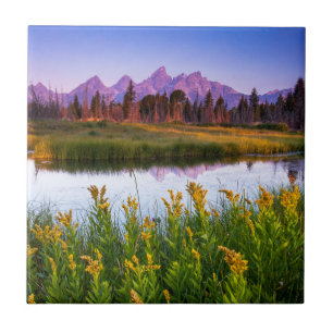Azulejo De Cerâmica Nascer do sol de Teton